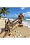 WHITE 3D Wooden Puzzle: London Tower Bridge DIY Wooden Model Perfect as a Gift for Birthdays, Hallow - 5