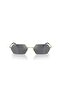 Rb 3728 92136V 55 Unisex Geometric Gold Metal Sunglasses - 5