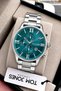 Men's Wristwatch 3 Atm Water Resistant Silver Color Steel Band Cbk57U
