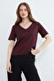 Basic V-Neck Modal T-Shirt - 4