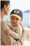 Baby Sun Hat - Denim Cap with Fun Animal Figures and Colorful Buttons (0-18 Months, Size 43 cm) - 2