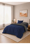 Stripe Reversible  Comforter Set- Ultra Soft  Microfiber Fabric, Soft Siliconized Fiber Filling