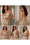 Women's Sim Pattern Hand-Held and Extra Chain Strap Evening Dress Portfolio Clutch Bag - 2