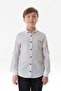 Boy's Shirt with Folded Sleeves