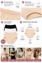 Biyeli Bato Women's Panties 3-Pack 100% Cotton Wide Fit High Waist Black White Skin L XL 2XL 3XL 4XL 5XL Plus Size - 8