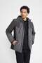 Windproof Hooded Coat with Fit Thermometer - Slim Fit, Zip-Up 3112730 - 3