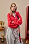 Oversized Polo Collar Scuba Diving Fabric Zippered Cardigan I2484Ax26Au - 3
