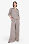 Wide Leg Modal High Waist Trousers F0259Ax25Sm - 2