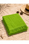 70X150 cm Cotton Beach and Sauna Towel – Beach Patterned, Fringed, Soft Textured - 6