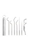 7pcs Portable Teeth Cleaner Stainless Steel Toothpick Pocket Set Reusable Tooth Flossing Tartar R...