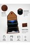 Genuine Leather Small Card Holder Wallet with Compartments - 4