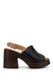 Women's Genuine Leather Heeled Sandals 231 204 Bn Sndlt Y22