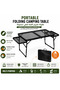 Folding Garden Table Desk Adjustable Height With Handle Lightweight and Portable Camping Outdoor Table for Picnic Table,Beach - 5