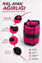1 Kg X 2 Pieces Pink Hand or Ankle Weights - 2