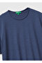 Men's Aviator Blue 100% Cotton Regular Fit Crew Neck T-Shirt - 3