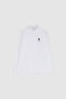 Women's White Long Sleeve Basic Shirt 50320205-Vr013 - 7
