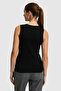 Women's Black Crew Neck Basic T-Shirt 50323534-Vr046 - 5