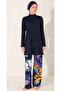 Chrysanthemum Patterned Hijab Swimsuit