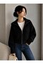Turn-Down Collar Zippered Knitwear Cardigan - Jacket - 2