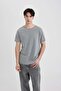 Regular Fit Crew Neck Basic Plain Short Sleeve T-Shirt B3491Ax24Sp - 3