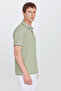 Men's Shrink-Resistant Cotton Fabric Regular Fit Comfortable Cut Green Polo Collar T-Shirt with Pockets - 8