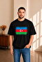 Men's Oversized Azerbaijan Flag Printed Short Sleeve T-Shirt S m L XL 2XL