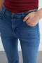 High Waist Zipper Flare Jeans - 8