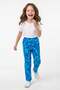 Patterned Girls' Pants with Elastic Waistband - 2