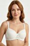 Women's White Lace Underwire Unpadded Bra