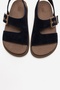 Jalven Navy Blue Suede Genuine Leather Women's Sandals - 2