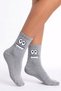 3 Pairs of Emoji Patterned Unisex Colorful Socks Cotton Soft Textured College Socks - 4