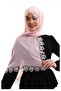 Needle Embroidered Lace Scarf Demor Mevlüt Coverlet Powder - 2