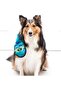 Outward Hound Sound Snake Dog Toy Blue 3 Sections - 6