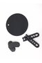Black Silicone Trivet Tea Pot Holder Pot and Pan Holder Set of 3 Heat Resistant Non-Slip