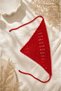 Red Bohemian Knitted Crochet Cotton Hair Bandana - 3