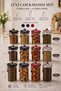 Set of 12 Glass Jars, 4 Jars of Each of 650-800-1000 Ml, Diameter: 8 Cm, Heights: 18-21-25 Cm. - 2