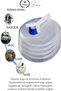 # Bidon Kamp Karavan Picnic Mountaineering Folding Water Canister 10 Liter Accordion Water Container with Tap Bpa Free Portable Water Tank Car Trunk Outdoor Emergency Camping Water Storage Transport Canister - 3