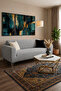 Bohemian Fabric 3-Seater Sofa Cover |   Kenepe Cover |   Rubberized |   Flexible |   Washable