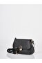 Buckle Detailed Crossbody Bag Black - 3