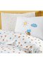 Baby Bee 100% Cotton Ranforce Baby Duvet Cover Set White (4 Pieces) 100X150 White - 2