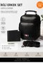Men's Black Leather Voyager Stylish Daily Hand and Shoulder Bag Stylish Crossbody Daily Men's Travel Bag and Wallet