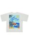 Chasıng Sunlıght Sea Printed T-Shirt for 2-5 Years Old - Off-White - 2
