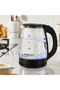 Electric Glass Water Kettle 2L, transparent borosilicate glass body with measurement markings with LED Indicator and Auto Shut-Off | Flare Gadgets - 3