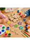 Star Figure Object Wooden Raw Mdf 5 cm 30 Pieces