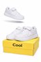 White Sports Casual Boys Girls Sneakers Cool Double Velcro Comfortable Lightweight 23 Nisan Children's Sports Shoes - 4
