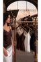 Women's Lace Embroidered Satin Athlete Blouse Asymmetrical Cut Stylish Camisole - 4