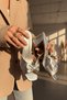 Sono Silver Bowknot (7 cm) Heeled Daily Use Slippers - 7