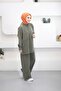 6386 - Stylish Comfortable Manu Soft Knitted Fabric Women's Suit with Cufflink Detail