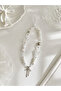 Pearl & Transparent Butterfly Detailed Phone Charm with Bow Y2K Coquette Beaded Phone Strap Accessory - 3