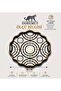 Luxury Glass Surface Presentation Tray 38 cm - Tea and Coffee Serving Tray - Decorative Round Tray with Gold Detail - 3